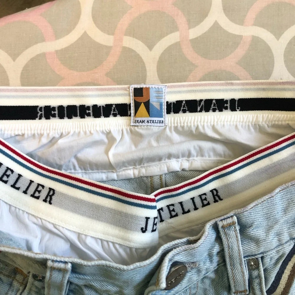 Jean Atelier Luxury Mock Brief Pant Jeans in color Sky size 25 NWT - Picture 9 of 12